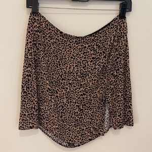 Reformation Leopard Mini Skirt size 6